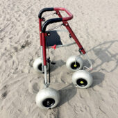 砂浜用歩行器 試作テスト